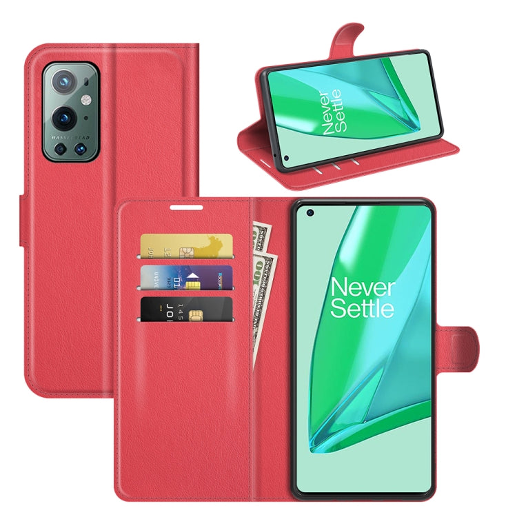 For OnePlus 9 Pro Litchi Texture Horizontal Flip Protective Case with Holder & Card Slots & Wallet