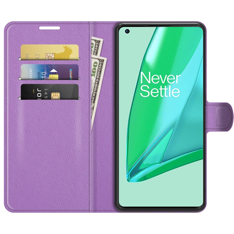 For OnePlus 9 Pro Litchi Texture Horizontal Flip Protective Case with Holder & Card Slots & Wallet