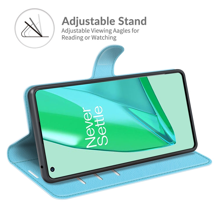 For OnePlus 9 Pro Litchi Texture Horizontal Flip Protective Case with Holder & Card Slots & Wallet