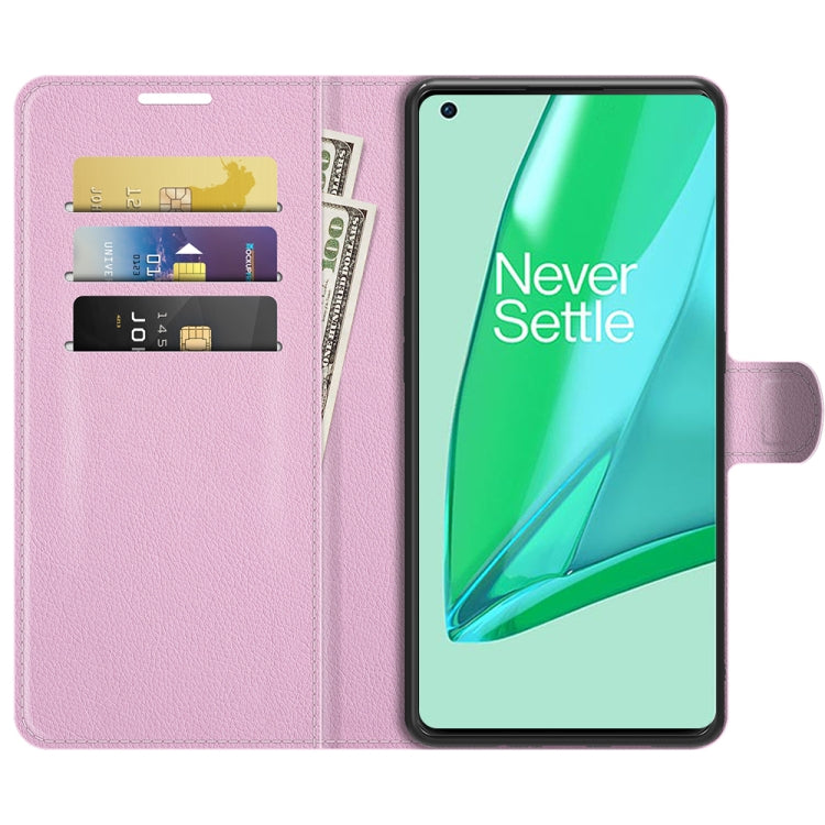 For OnePlus 9 Pro Litchi Texture Horizontal Flip Protective Case with Holder & Card Slots & Wallet