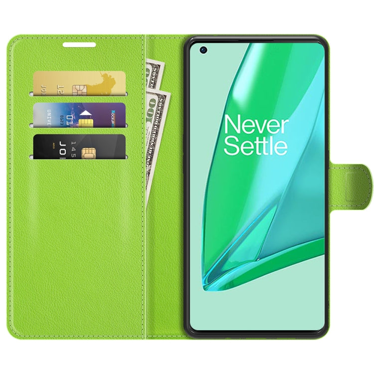 For OnePlus 9 Pro Litchi Texture Horizontal Flip Protective Case with Holder & Card Slots & Wallet