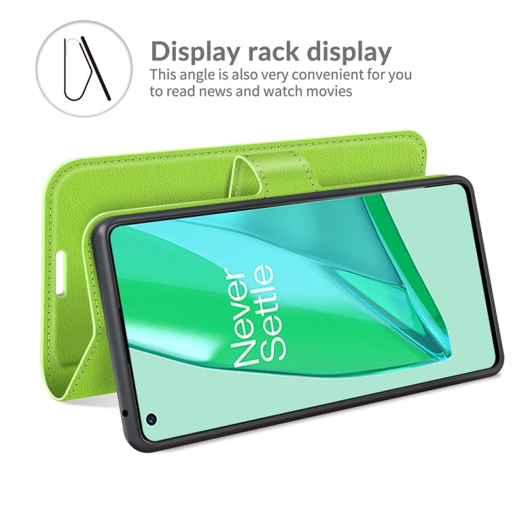 For OnePlus 9 Pro Litchi Texture Horizontal Flip Protective Case with Holder & Card Slots & Wallet