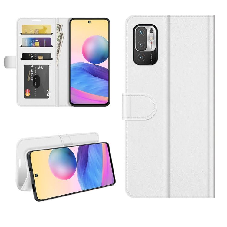For Xiaomi Redmi Note 10 5G R64 Texture Single Horizontal Flip Protective Case with Holder & Card Slots & Wallet& Photo Frame