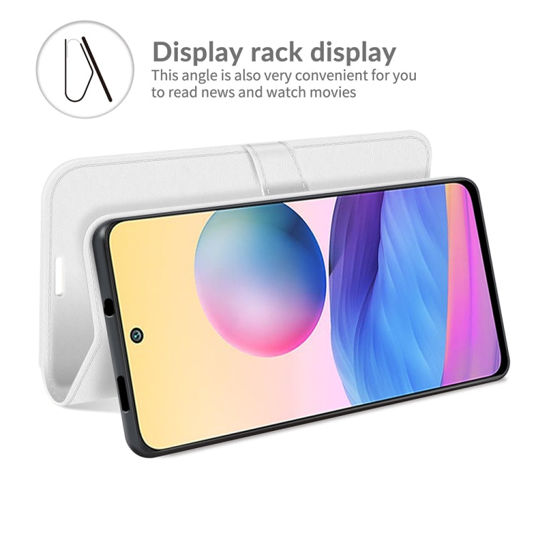 For Xiaomi Redmi Note 10 5G R64 Texture Single Horizontal Flip Protective Case with Holder & Card Slots & Wallet& Photo Frame