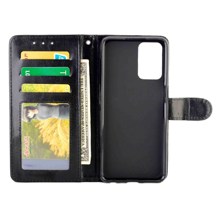 For OPPO A54 4G Crazy Horse Texture Leather Horizontal Flip Protective Case with Holder & Card Slots & Wallet & Photo Frame