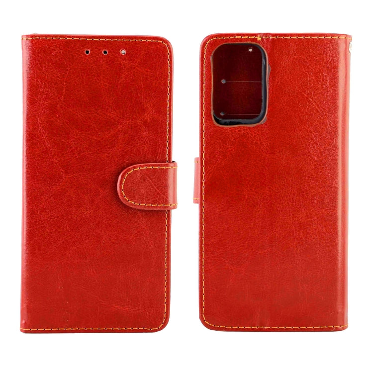 For OPPO A54 4G Crazy Horse Texture Leather Horizontal Flip Protective Case with Holder & Card Slots & Wallet & Photo Frame