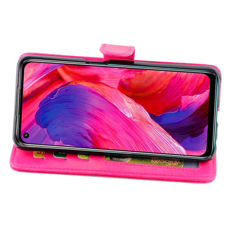 For OPPO A54 4G Crazy Horse Texture Leather Horizontal Flip Protective Case with Holder & Card Slots & Wallet & Photo Frame