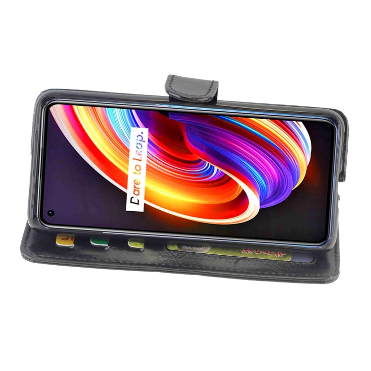 For OPPO Realme X7 Pro Crazy Horse Texture Leather Horizontal Flip Protective Case with Holder & Card Slots & Wallet & Photo Frame