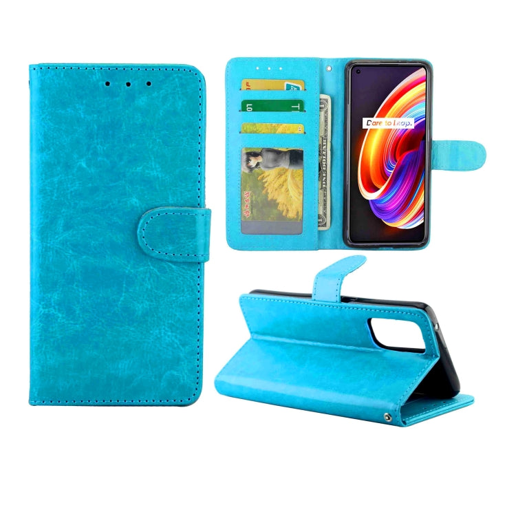 For OPPO Realme X7 Pro Crazy Horse Texture Leather Horizontal Flip Protective Case with Holder & Card Slots & Wallet & Photo Frame