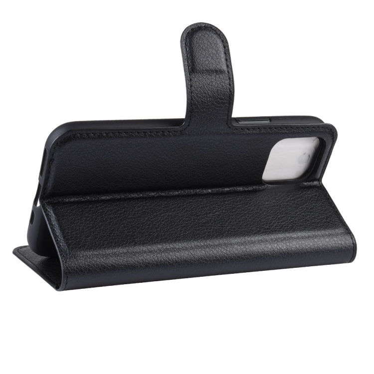 For iPhone 11 Pro Litchi Skin PU Leather Wallet Stand Mobile Casing