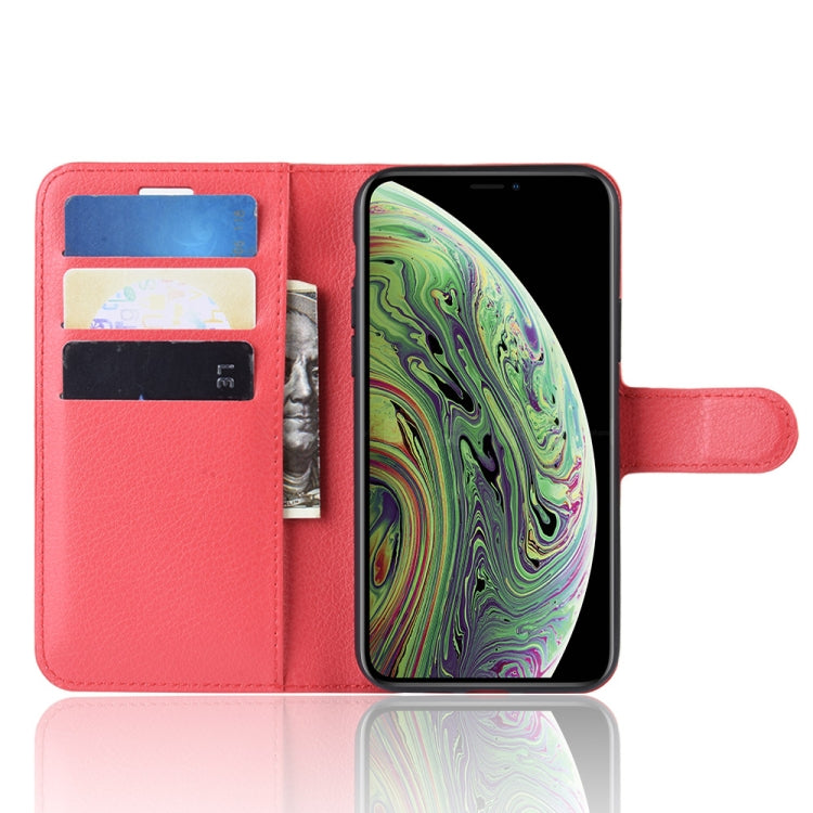 For iPhone 11 Pro Litchi Skin PU Leather Wallet Stand Mobile Casing