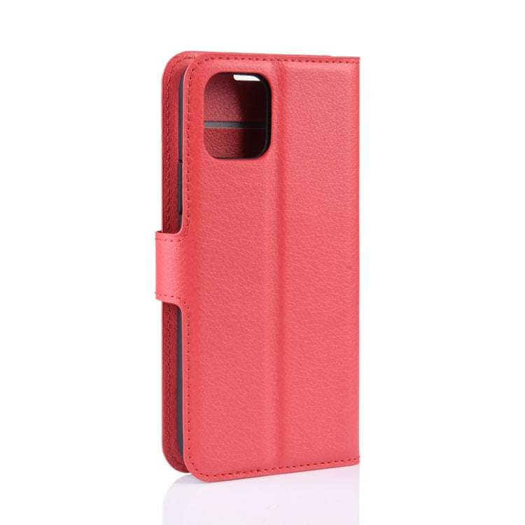 For iPhone 11 Pro Litchi Skin PU Leather Wallet Stand Mobile Casing