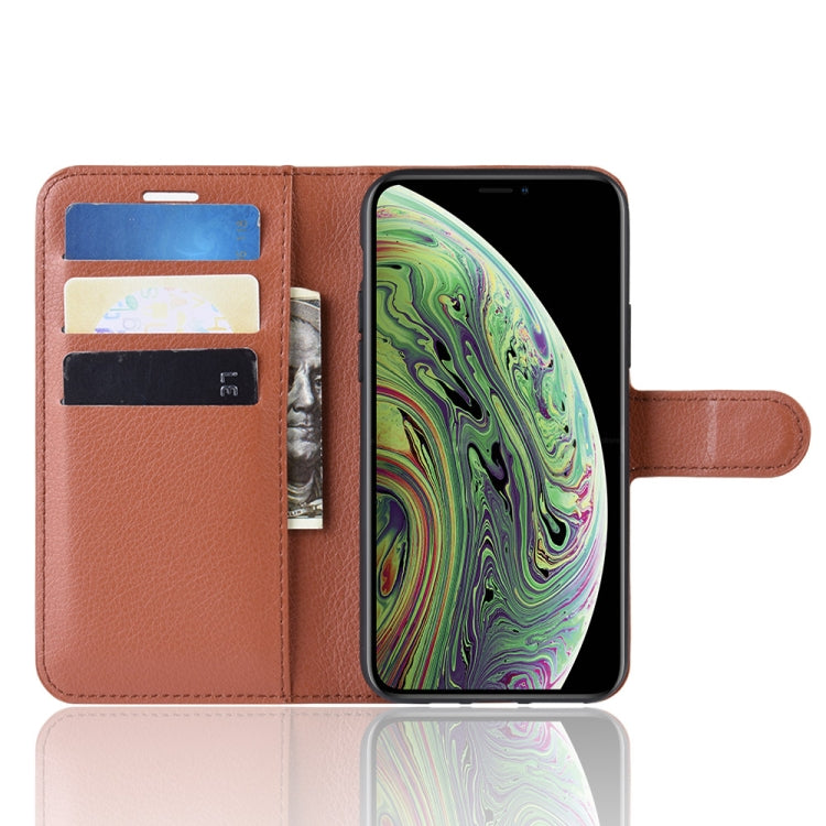 For iPhone 11 Pro Litchi Skin PU Leather Wallet Stand Mobile Casing