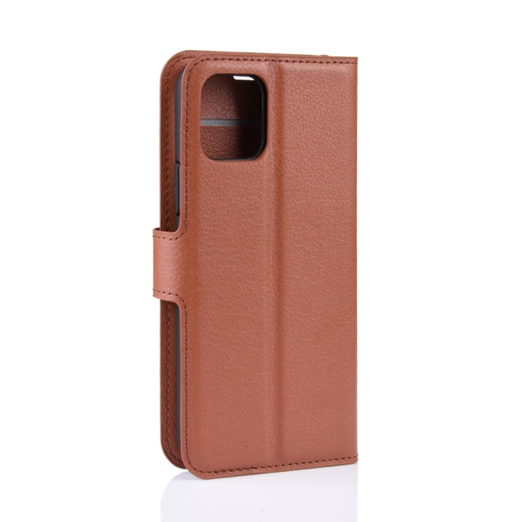 For iPhone 11 Pro Litchi Skin PU Leather Wallet Stand Mobile Casing