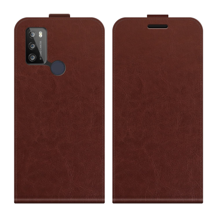 For Alcatel 1S 2021/3L 2021 R64 Texture Single Vertical Flip Leather Protective Case with Card Slots & Photo Frame