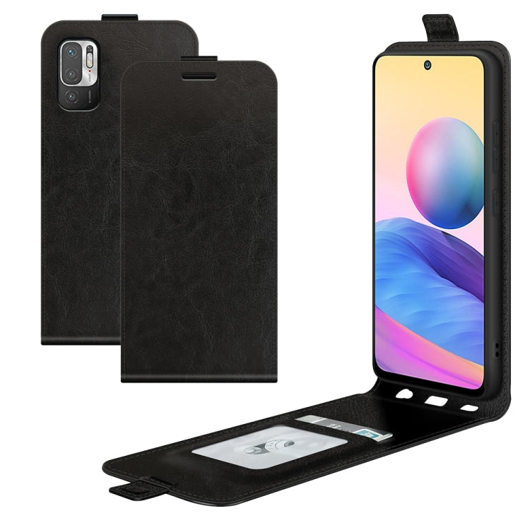 For Xiaomi Redmi Note 10 5G R64 Texture Single Vertical Flip Leather Protective Case with Card Slots & Photo Frame