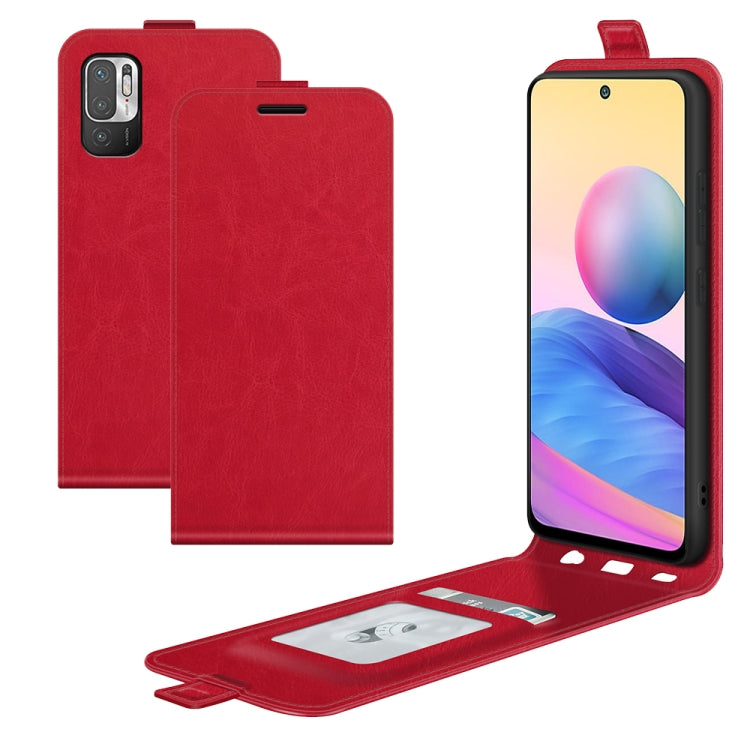 For Xiaomi Redmi Note 10 5G R64 Texture Single Vertical Flip Leather Protective Case with Card Slots & Photo Frame