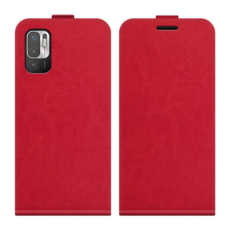 For Xiaomi Redmi Note 10 5G R64 Texture Single Vertical Flip Leather Protective Case with Card Slots & Photo Frame