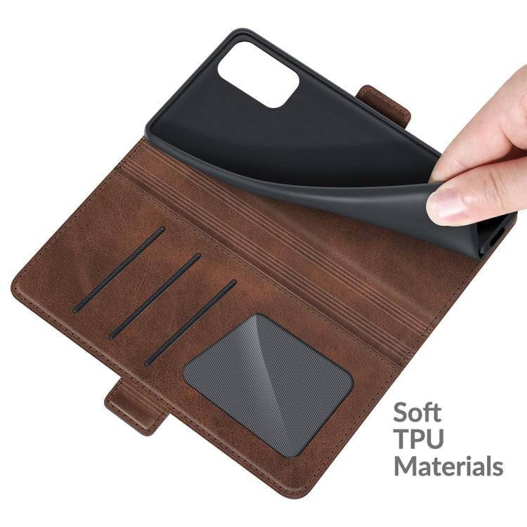 For Xiaomi Redmi Note 10 5G Dual-side Magnetic Buckle Horizontal Flip Leather Case with Holder & Card Slots & Wallet