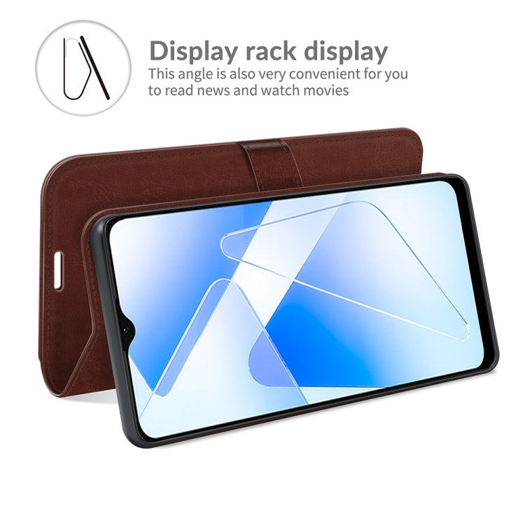 For OPPO A55 5G R64 Texture Single Horizontal Flip Protective Case with Holder & Card Slots & Wallet & Photo Frame