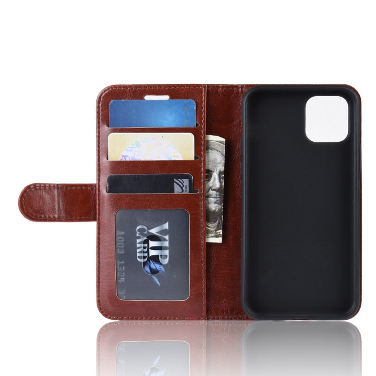 For iPhone 11 Pro R64 Texture Single Fold Horizontal Flip Leather Case , with Holder & Card Slots & Wallet