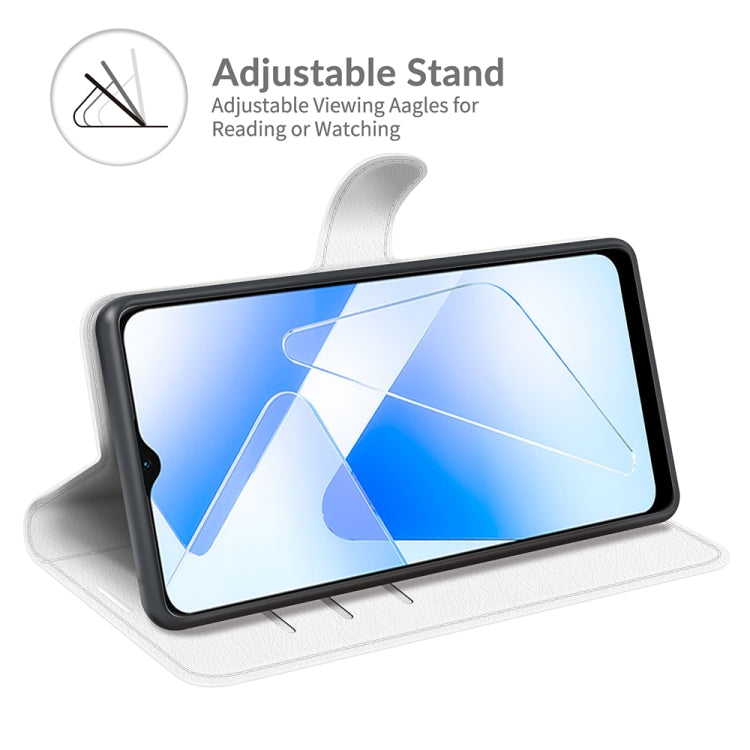 For OPPO A55 5G Litchi Texture Horizontal Flip Protective Case with Holder & Card Slots & Wallet