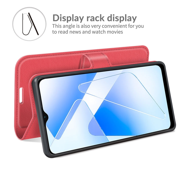 For OPPO A55 5G Litchi Texture Horizontal Flip Protective Case with Holder & Card Slots & Wallet