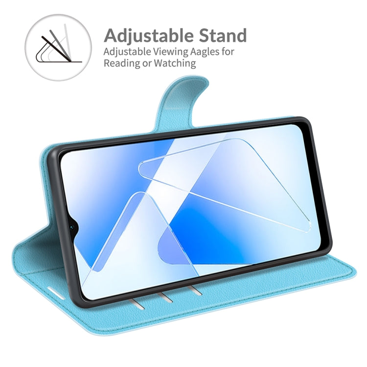 For OPPO A55 5G Litchi Texture Horizontal Flip Protective Case with Holder & Card Slots & Wallet