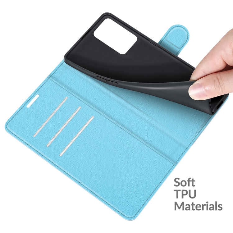 For OPPO A55 5G Litchi Texture Horizontal Flip Protective Case with Holder & Card Slots & Wallet