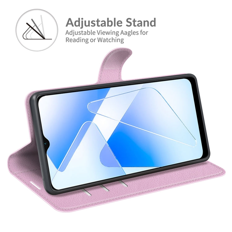 For OPPO A55 5G Litchi Texture Horizontal Flip Protective Case with Holder & Card Slots & Wallet