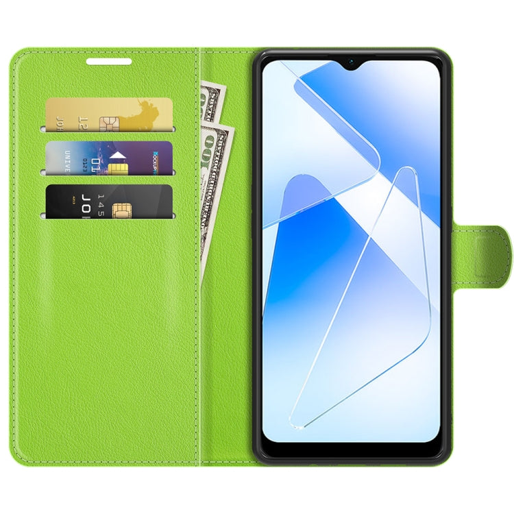 For OPPO A55 5G Litchi Texture Horizontal Flip Protective Case with Holder & Card Slots & Wallet