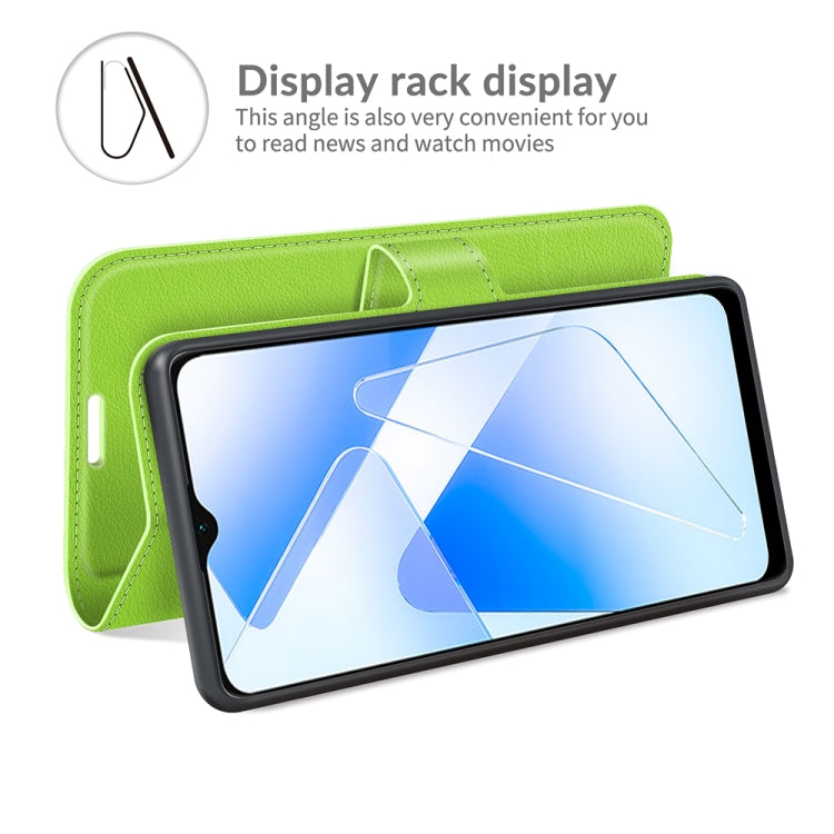 For OPPO A55 5G Litchi Texture Horizontal Flip Protective Case with Holder & Card Slots & Wallet