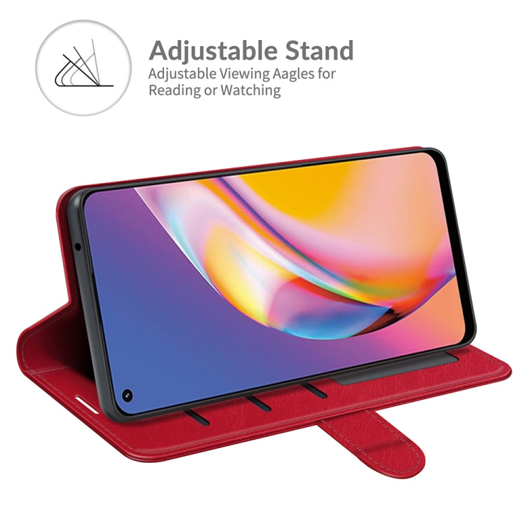For OPPO A94 4G / F19 Pro / Reno5 Lite R64 Texture Single Horizontal Flip Protective Case with Holder & Card Slots & Wallet& Photo Frame