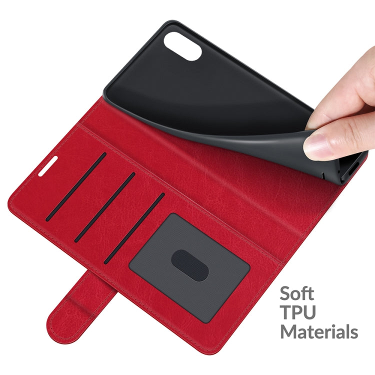 For WIKO Y51 R64 Texture Single Horizontal Flip Protective Case with Holder & Card Slots & Wallet& Photo Frame