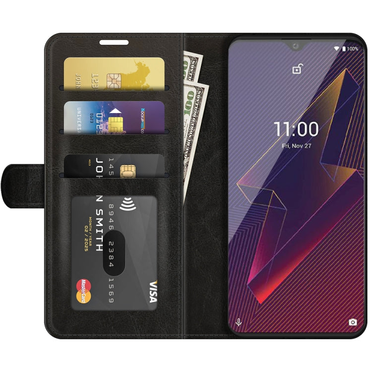 For Wiko Power U20 R64 Texture Single Horizontal Flip Protective Case with Holder & Card Slots & Wallet& Photo Frame