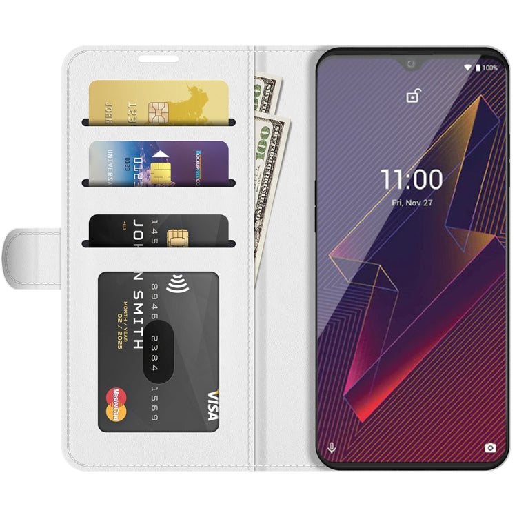 For Wiko Power U20 R64 Texture Single Horizontal Flip Protective Case with Holder & Card Slots & Wallet& Photo Frame