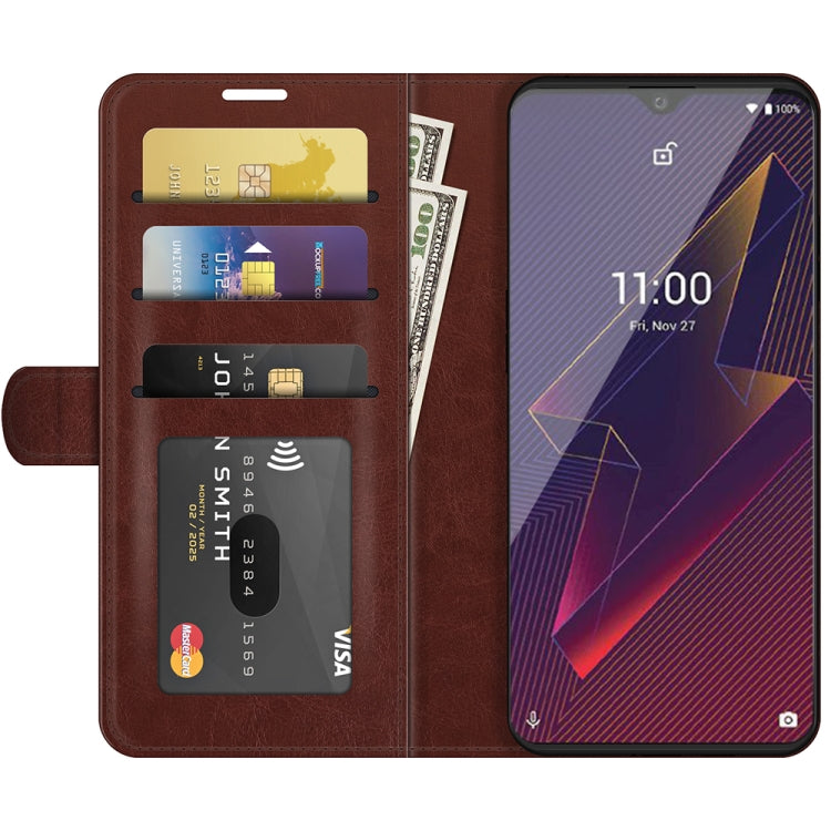 For Wiko Power U20 R64 Texture Single Horizontal Flip Protective Case with Holder & Card Slots & Wallet& Photo Frame
