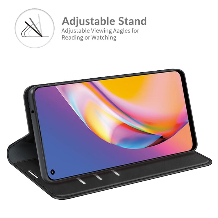 For OPPO A94 4G / F19 Pro / Reno5 Lite Retro-skin Business Magnetic Suction Leather Case with Holder & Card Slots & Wallet