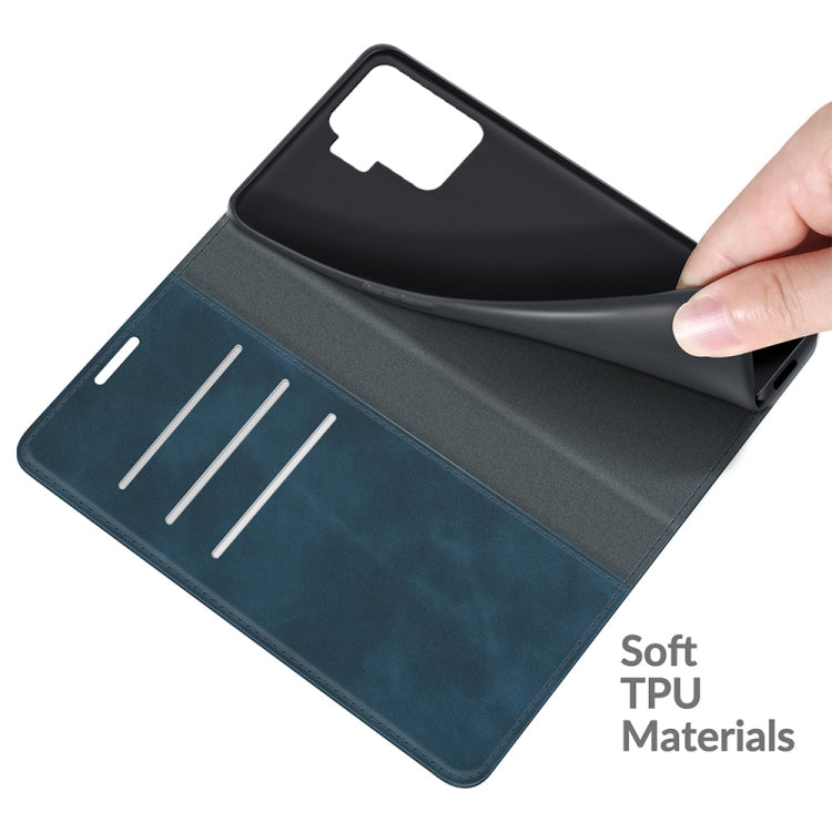 For OPPO A94 4G / F19 Pro / Reno5 Lite Retro-skin Business Magnetic Suction Leather Case with Holder & Card Slots & Wallet