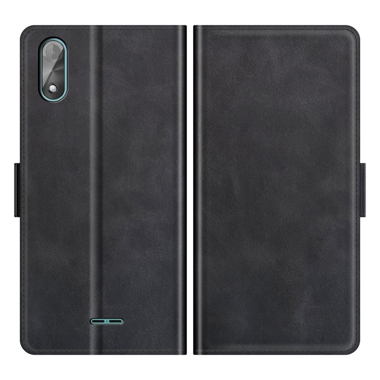 For Wiko Y51 Dual-side Magnetic Buckle Horizontal Flip Leather Case with Holder & Card Slots & Wallet