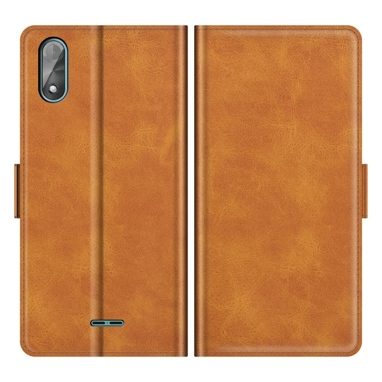 For Wiko Y51 Dual-side Magnetic Buckle Horizontal Flip Leather Case with Holder & Card Slots & Wallet