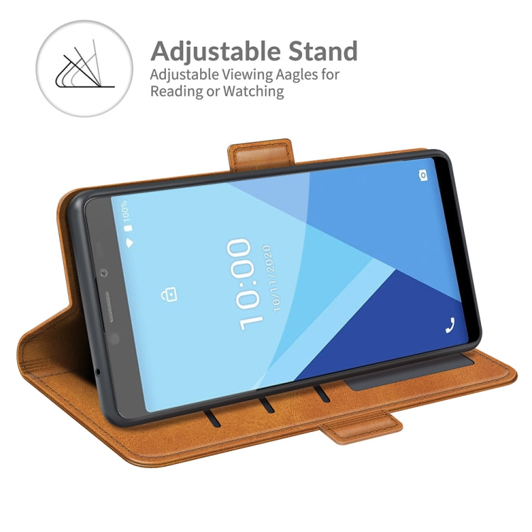 For Wiko Y51 Dual-side Magnetic Buckle Horizontal Flip Leather Case with Holder & Card Slots & Wallet