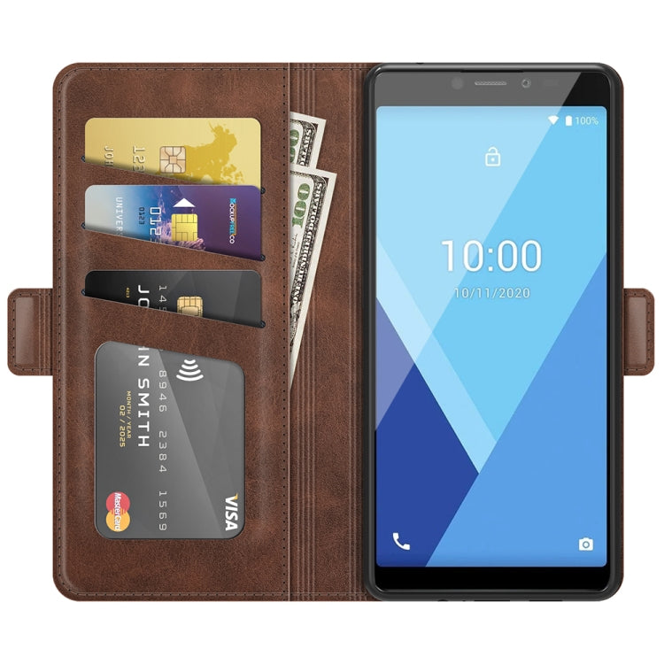 For Wiko Y51 Dual-side Magnetic Buckle Horizontal Flip Leather Case with Holder & Card Slots & Wallet