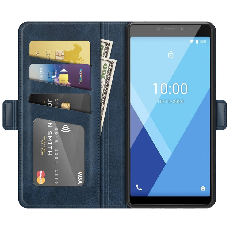 For Wiko Y51 Dual-side Magnetic Buckle Horizontal Flip Leather Case with Holder & Card Slots & Wallet