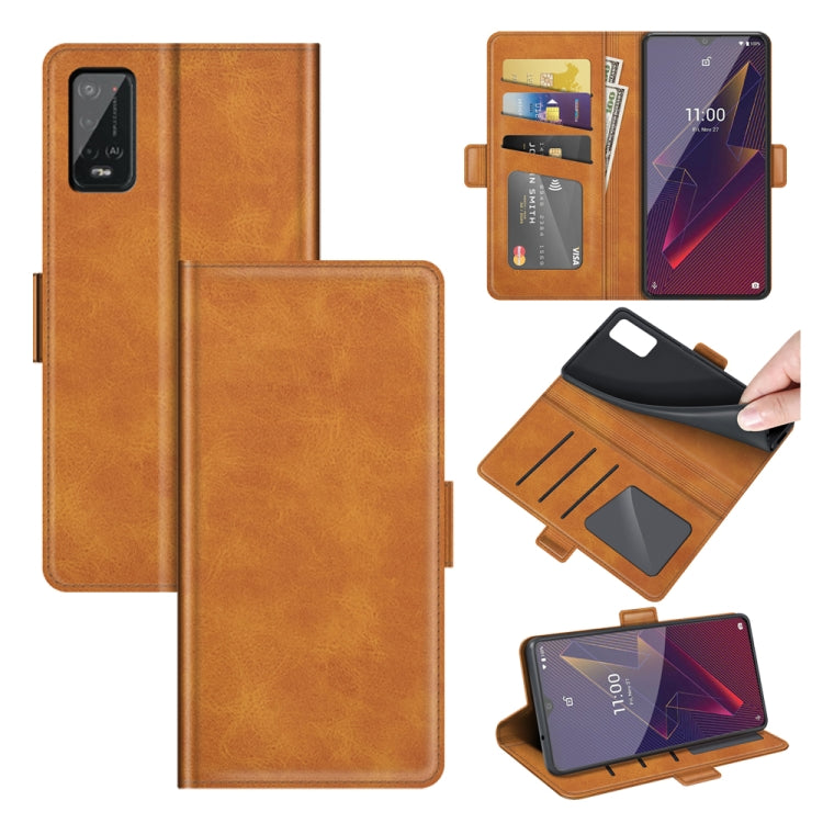 For Wiko Power U20 Dual-side Magnetic Buckle Horizontal Flip Leather Case with Holder & Card Slots & Wallet
