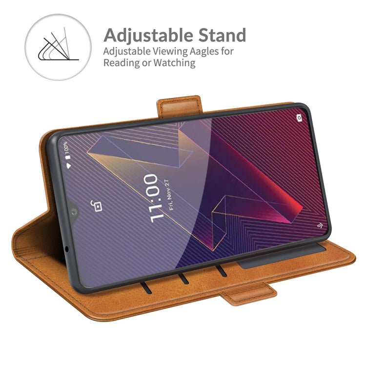 For Wiko Power U20 Dual-side Magnetic Buckle Horizontal Flip Leather Case with Holder & Card Slots & Wallet