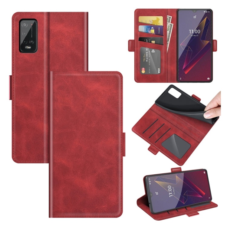For Wiko Power U20 Dual-side Magnetic Buckle Horizontal Flip Leather Case with Holder & Card Slots & Wallet