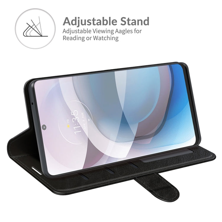 For Motorola Moto One 5G Ace R64 Texture Single Horizontal Flip Protective Case with Holder & Card Slots & Wallet& Photo Frame