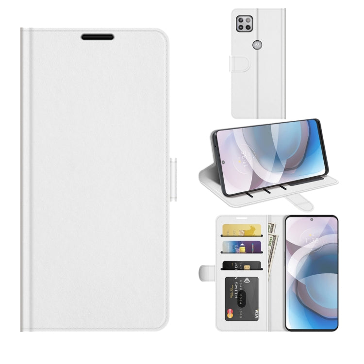 For Motorola Moto One 5G Ace R64 Texture Single Horizontal Flip Protective Case with Holder & Card Slots & Wallet& Photo Frame
