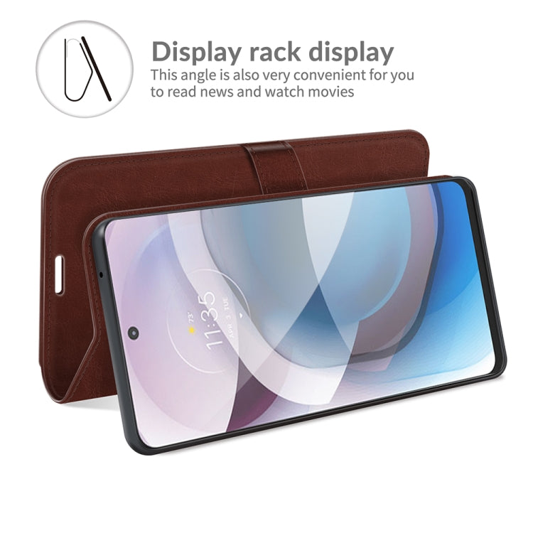 For Motorola Moto One 5G Ace R64 Texture Single Horizontal Flip Protective Case with Holder & Card Slots & Wallet& Photo Frame